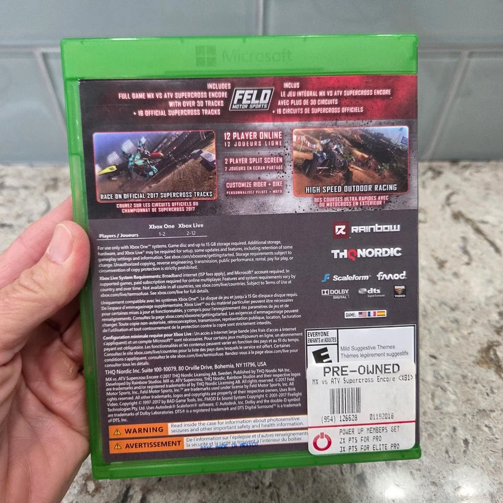MX vs ATV‎ Supercross Encore Xbox One 2017 Official Track Edition Game